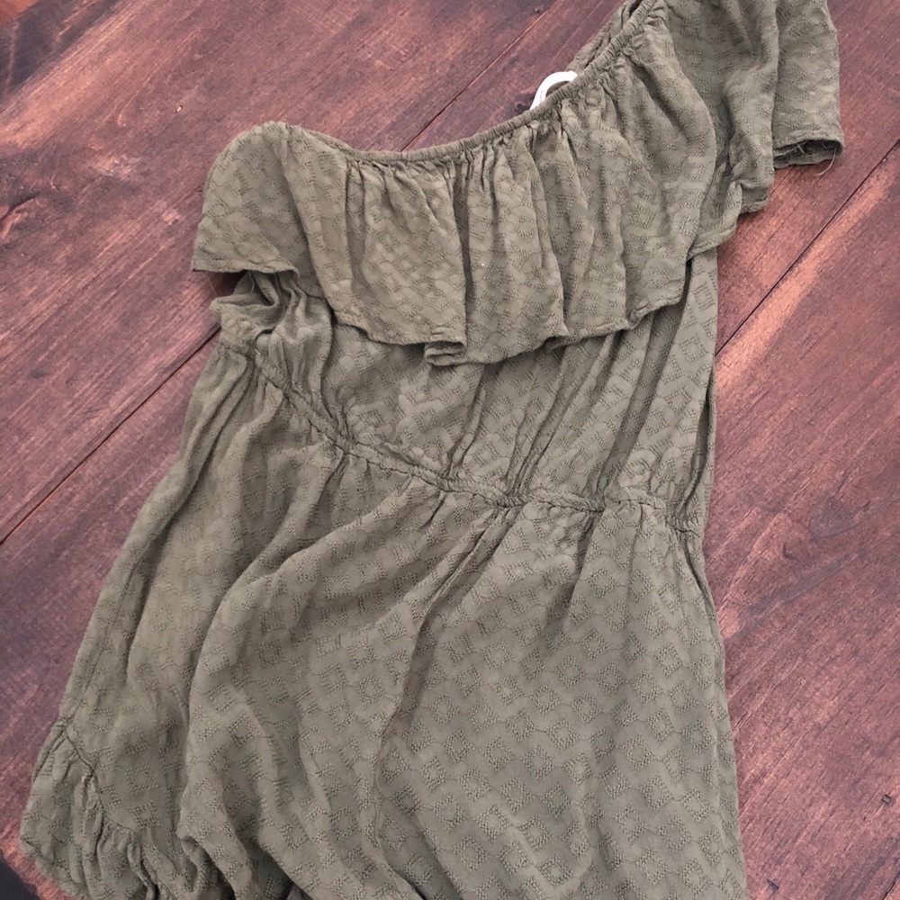 impeccable pig off the shoulder romper